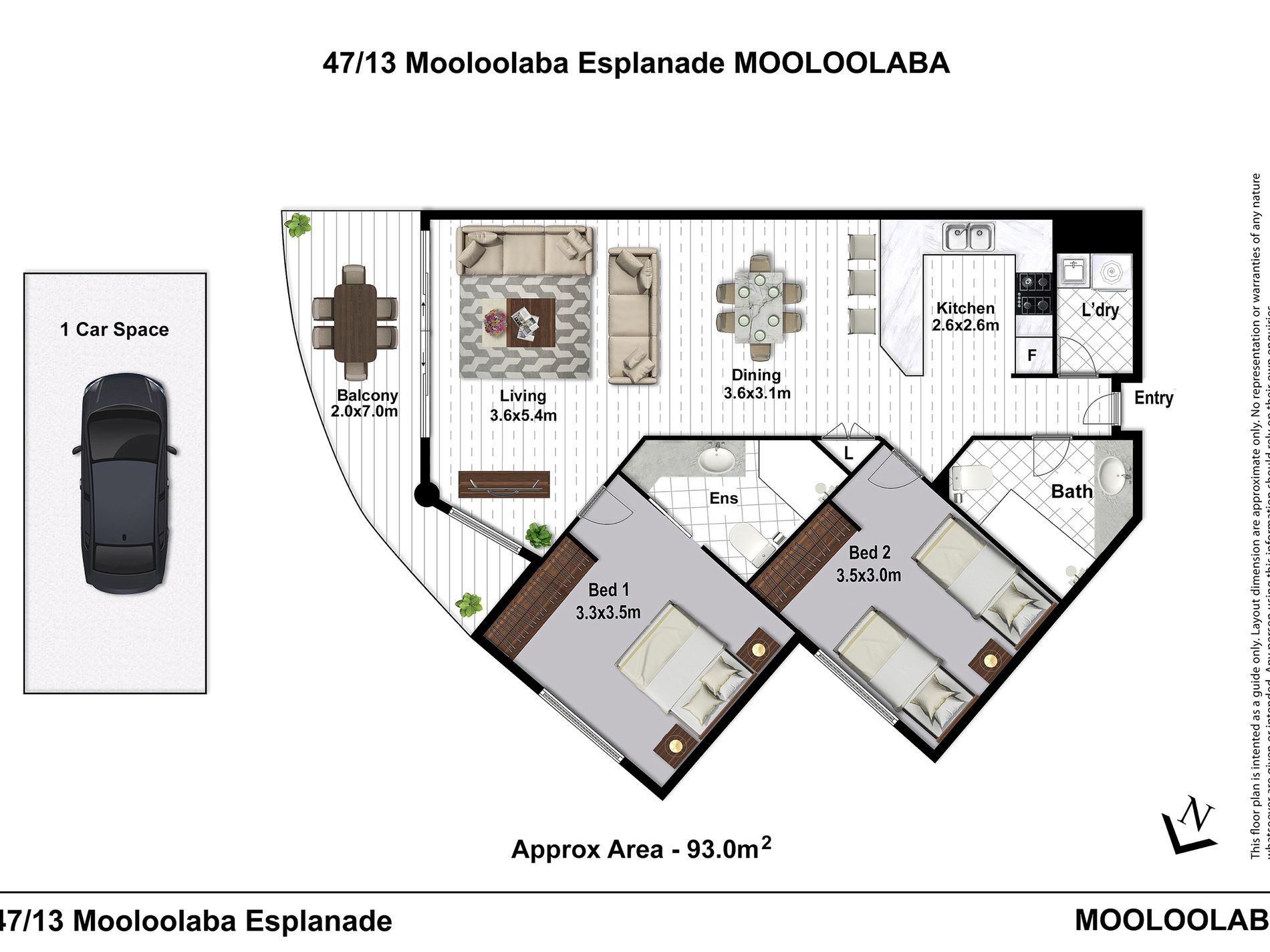 47 / 13 Mooloolaba Esplanade, Mooloolaba Floor Plan