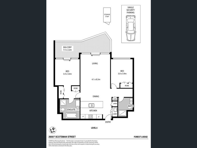 2605 / 7 Scotsman Street, Forest Lodge