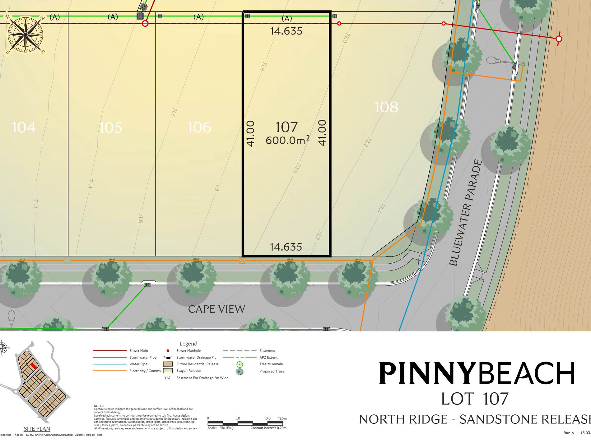 Lot 107, Cape View, Pinny Beach