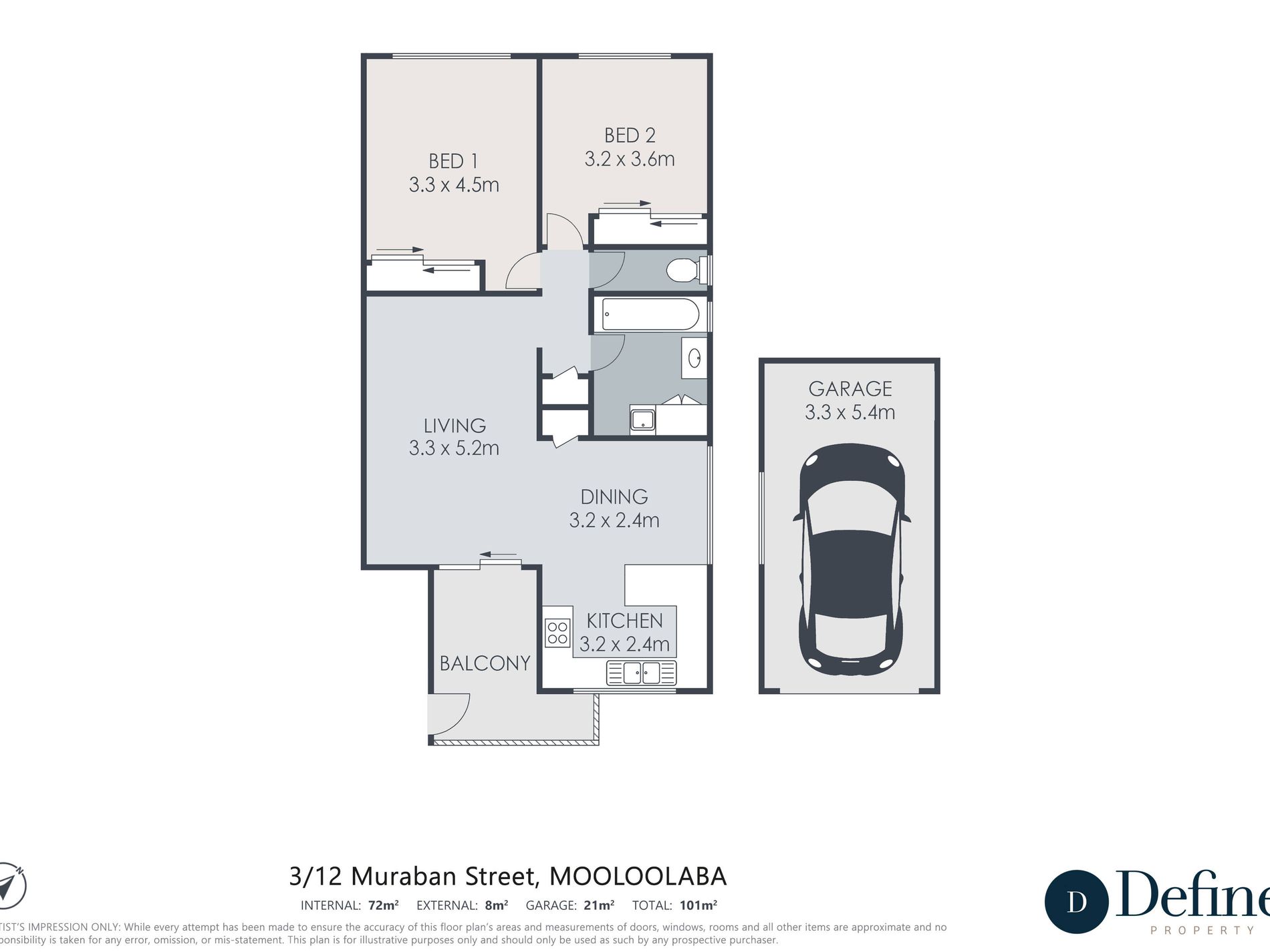 5 / 12 Muraban Street, Mooloolaba Floor Plan
