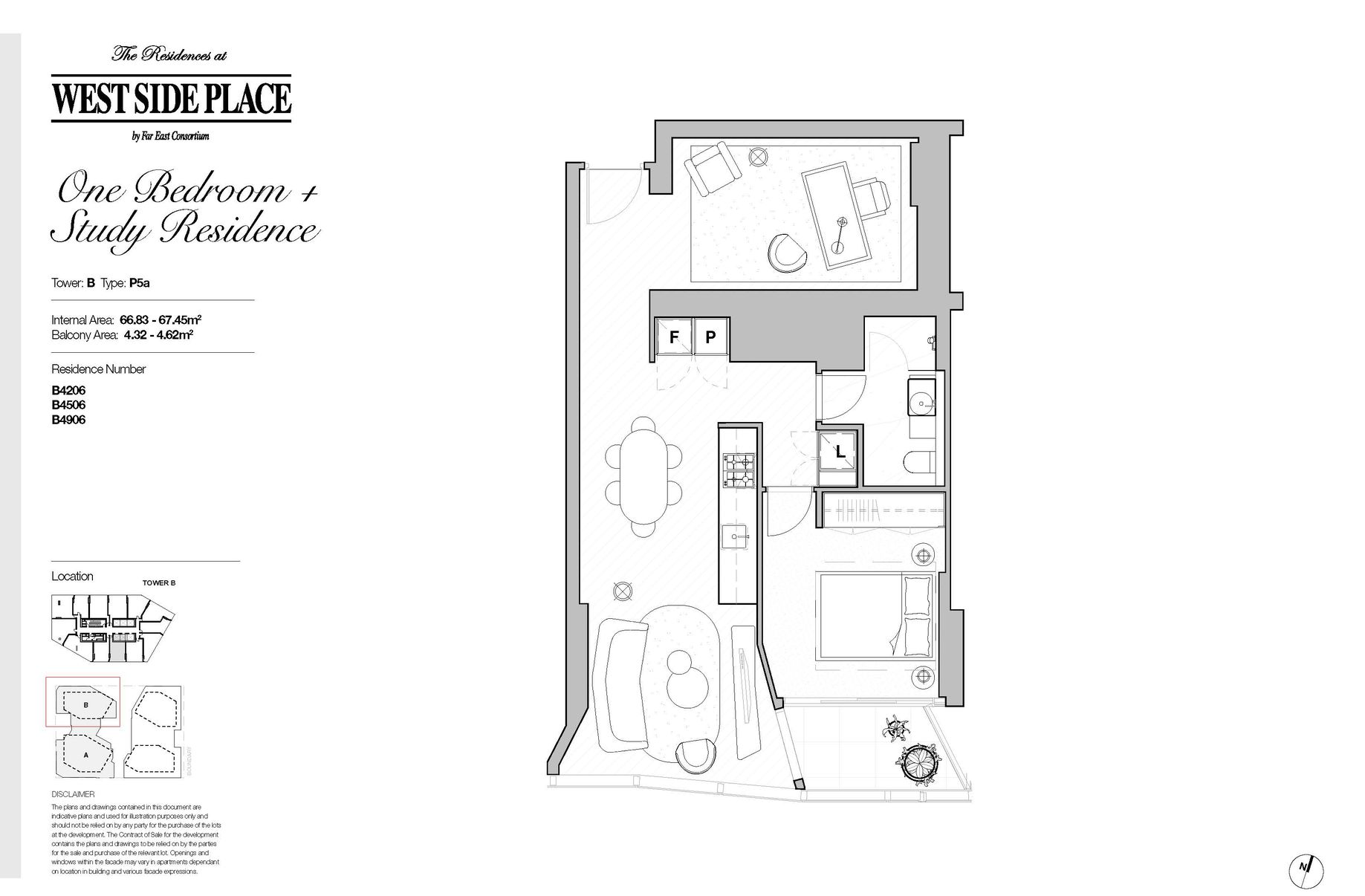 Tower B 1Bed+Study / 639 Little Lonsdale Street, Melbourne
