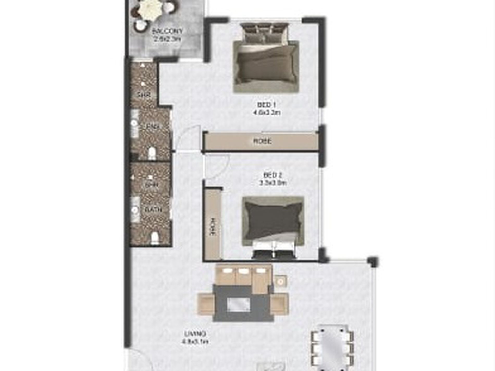 606 / 21 Douglas Street, Mooloolaba Floor Plan