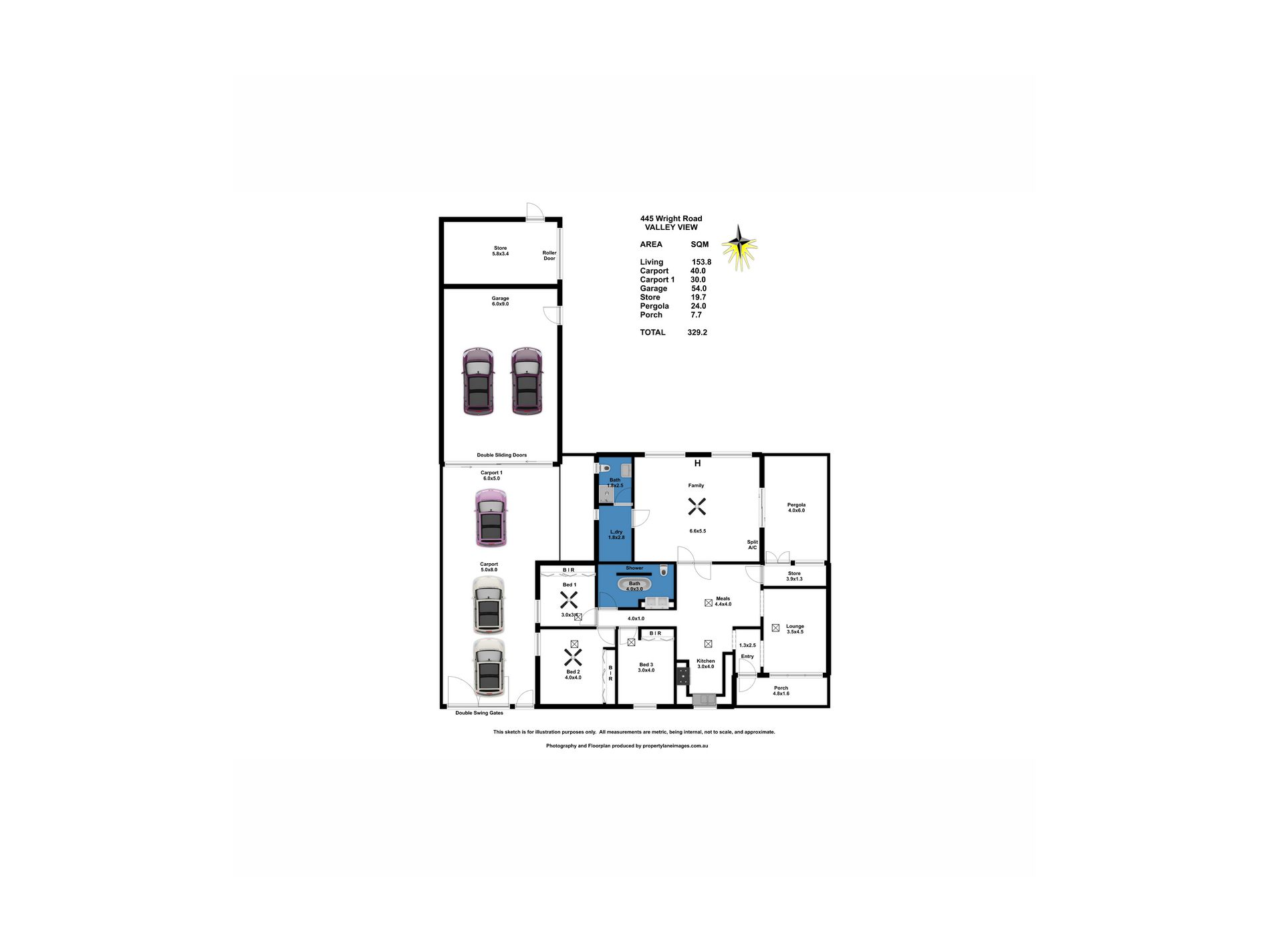 445 Wright Road, Valley View Floor Plan