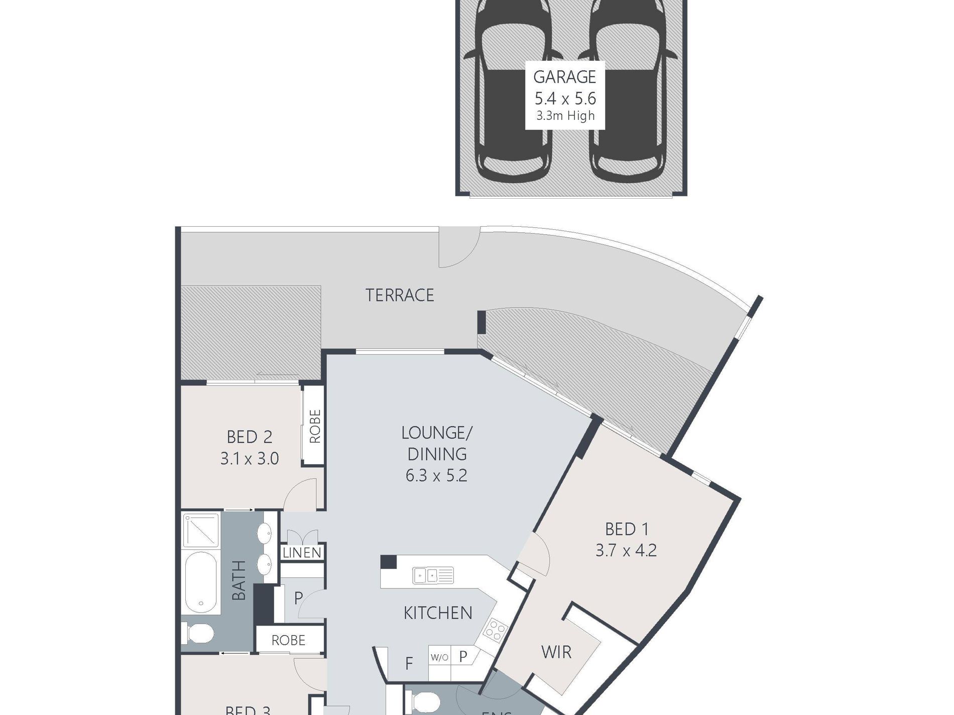 2 / 82-86 River Esplanade, Mooloolaba Floor Plan