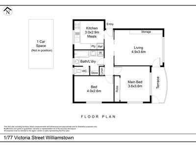 1 / 77 Victoria Street, Williamstown