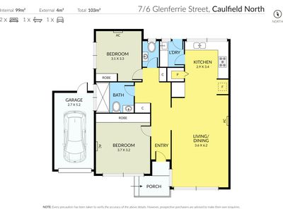 7 / 6 Glenferrie Road, Caulfield North
