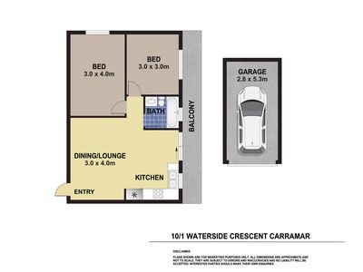 10 / 1 Waterside Crescent, Carramar