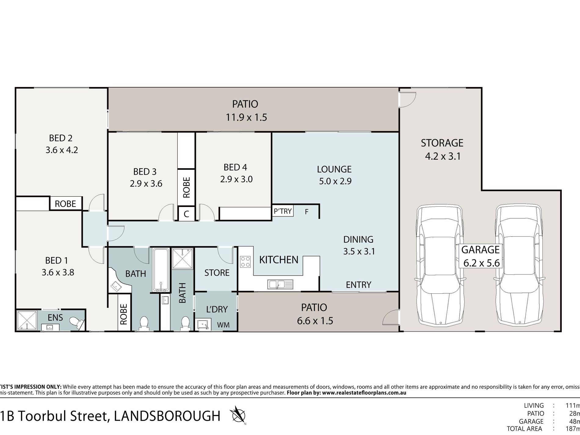 21B Toorbul Street, Landsborough Floor Plan