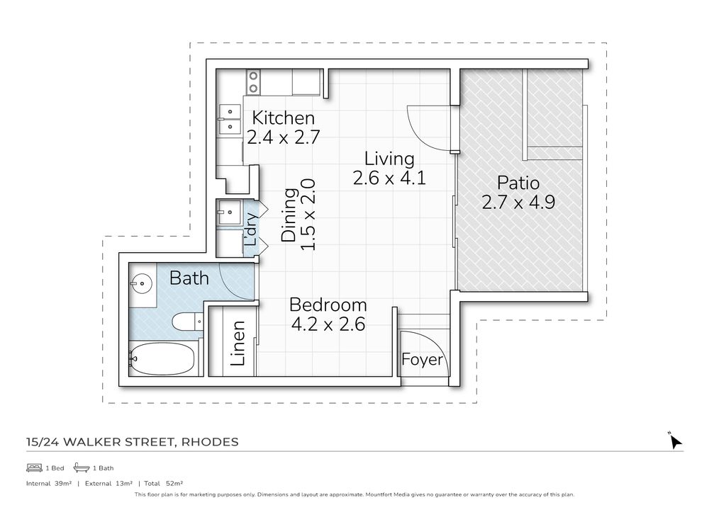 15 / 24 Walker Street, Rhodes