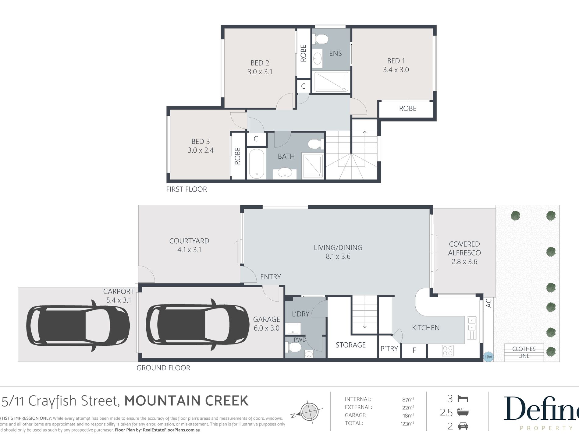 15 / 11 Crayfish Street, Mountain Creek Floor Plan