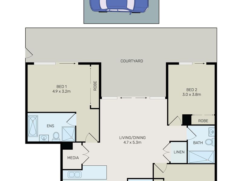 17 / 17 Grandstand Parade, Zetland Floor Plan