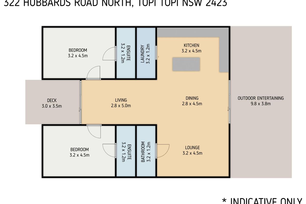 322 Hubbards Road North, Topi Topi