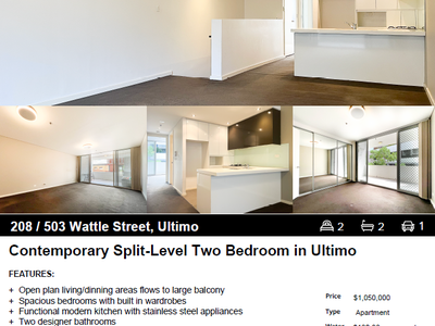 208 / 503 Wattle Street, Ultimo