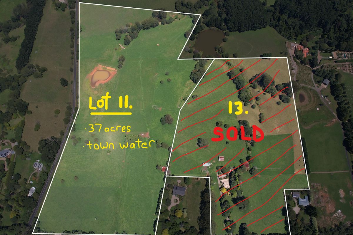 37 acres, Pearson Lane Frontage, Town Water