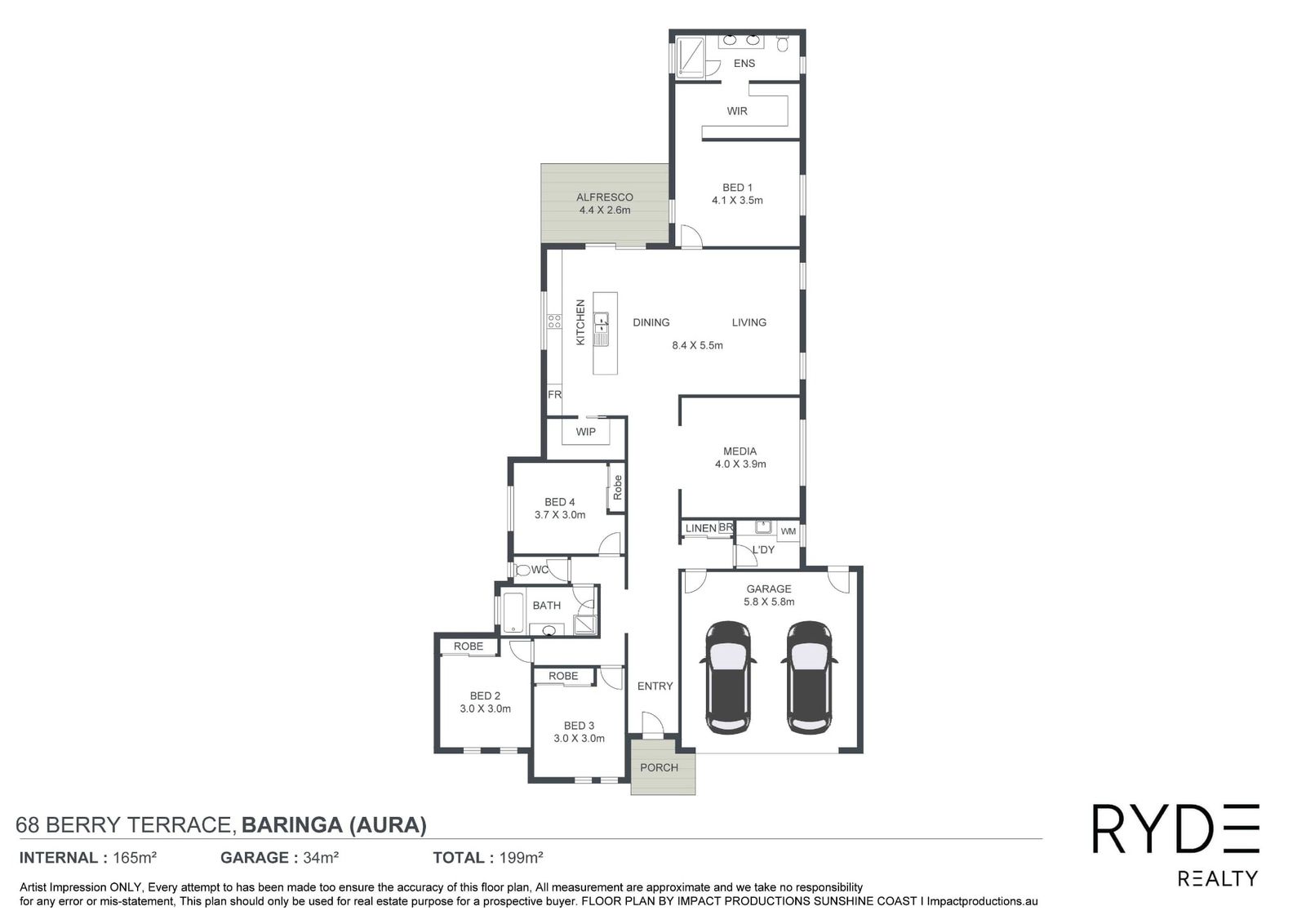 Floorplan, 68 Berry Terrace, Baringa