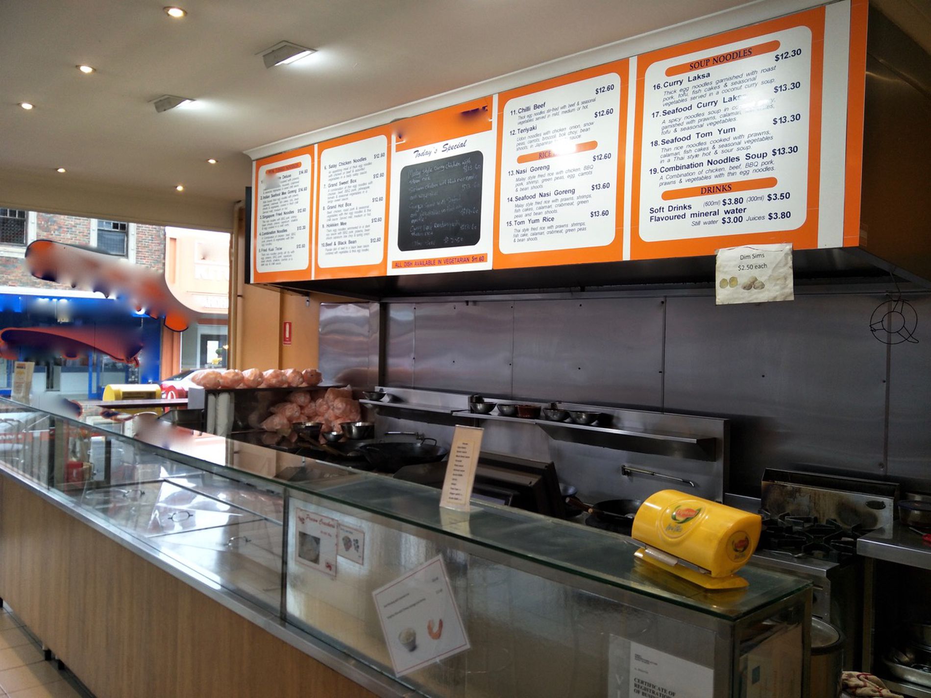Asian Takeaway and Restaurant for Sale, Great location, Asian style kitchen