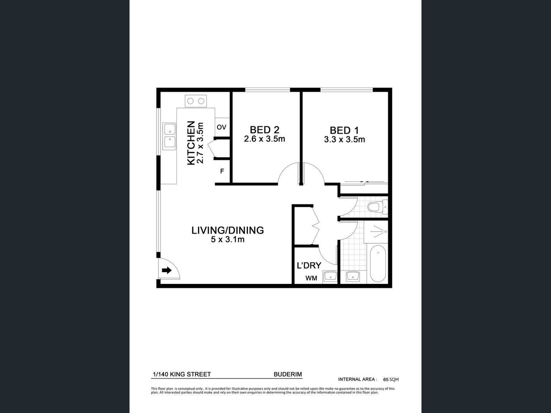 1 / 140 King Street, Buderim Floor Plan
