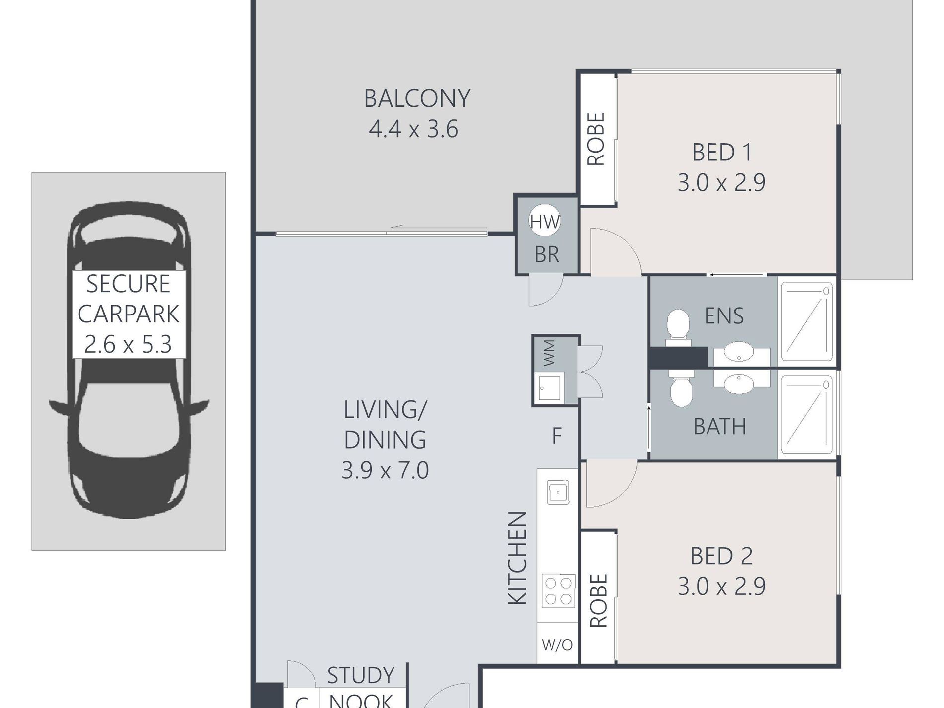 506 / 25 First Avenue, Mooloolaba Floor Plan