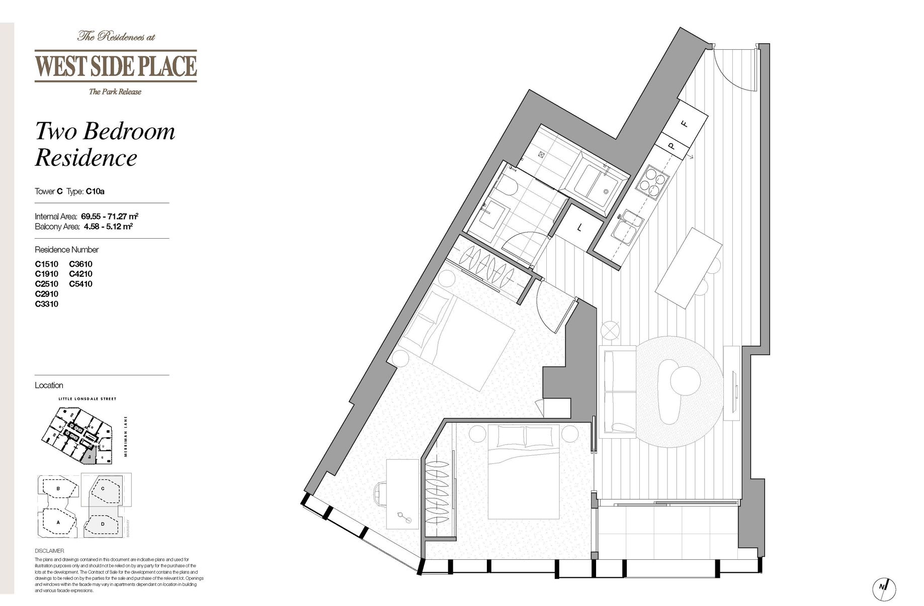 Tower C 2 Bed / 648 Lonsdale Street, Melbourne