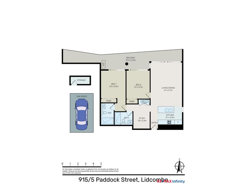 915 / 5 Paddock Street, Lidcombe Floor Plan