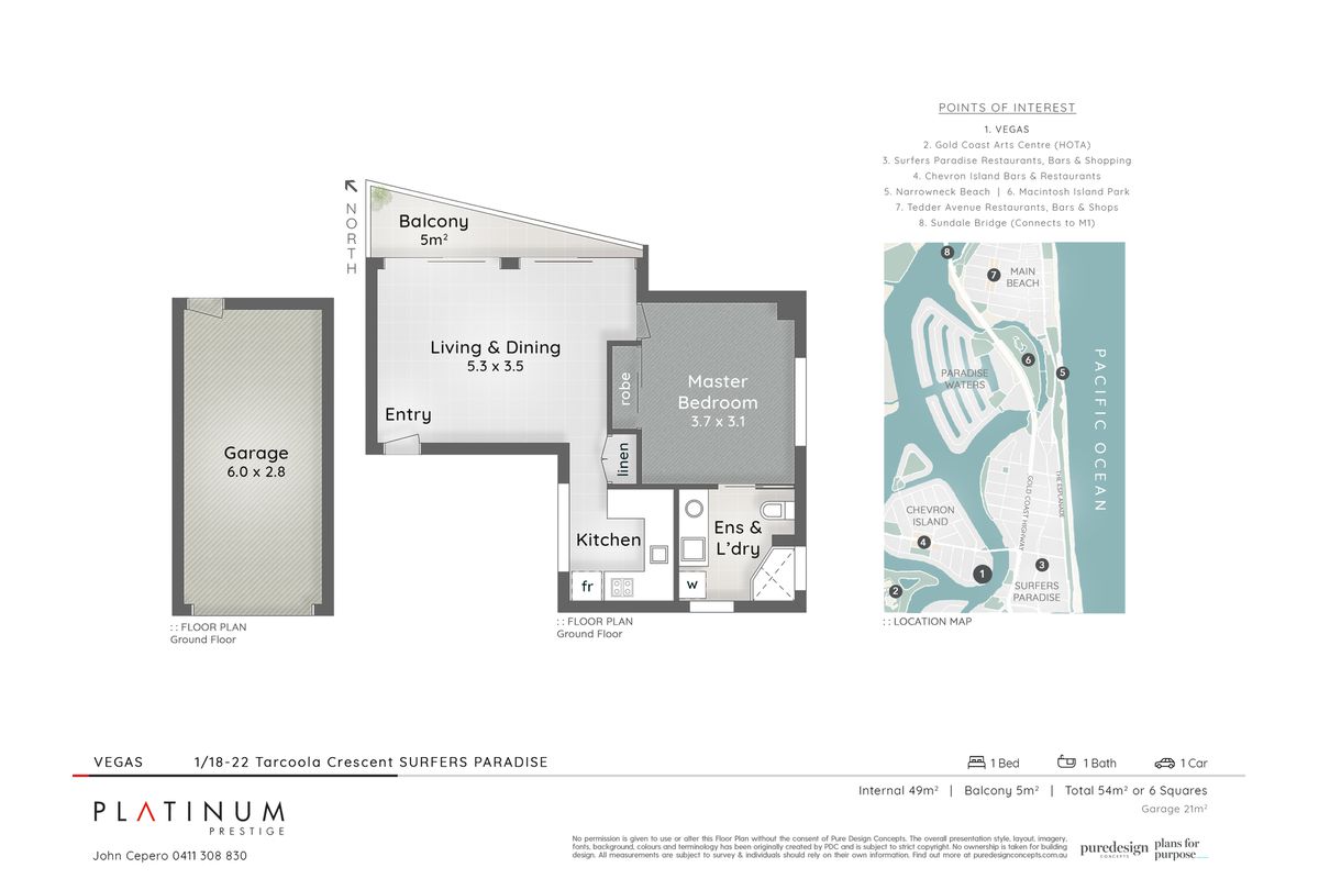 1 / 18-22 Tarcoola Crescent, Chevron Island