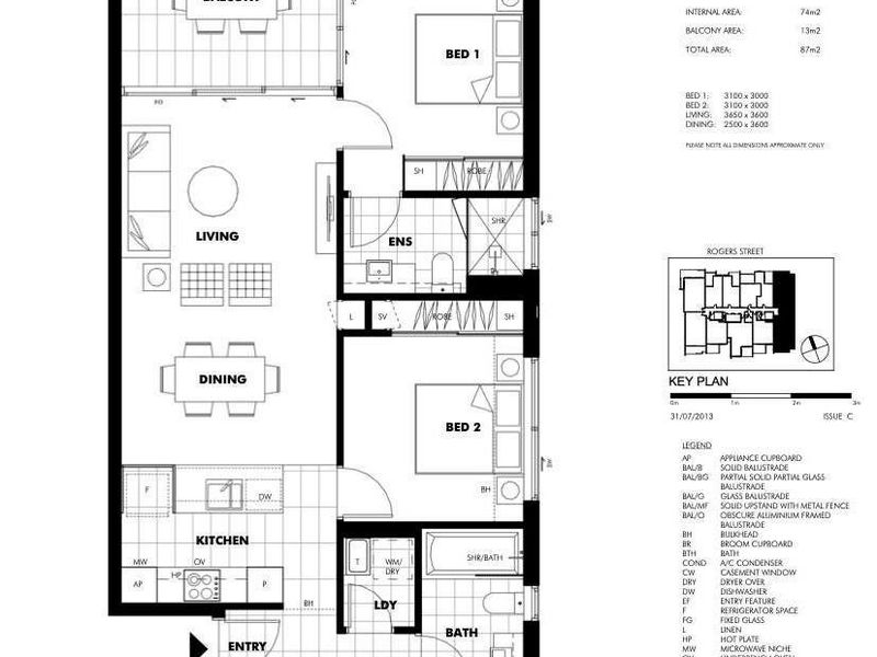 20709/60 Rogers Street, West End Floor Plan