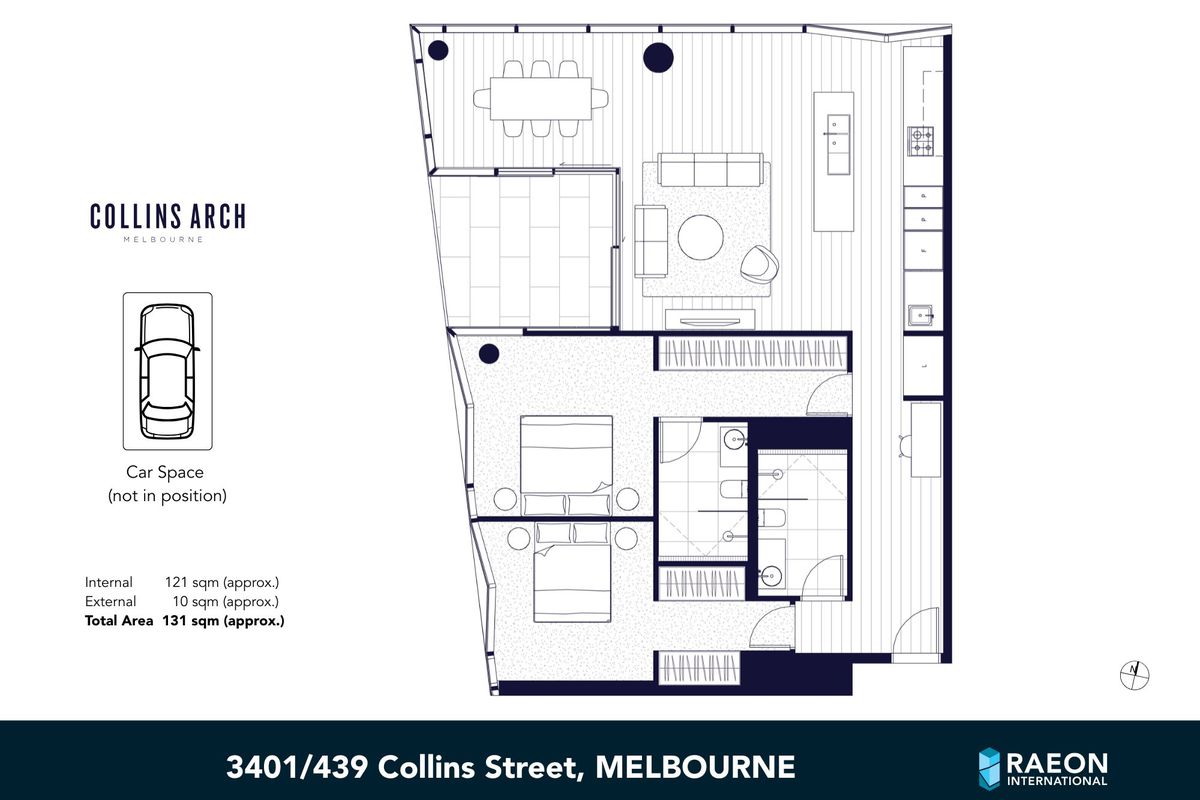 3401/439 Collins St, Melbourne