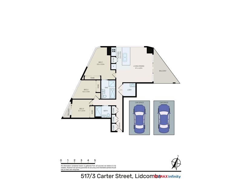 517 / 3 Carter Street, Lidcombe Floor Plan