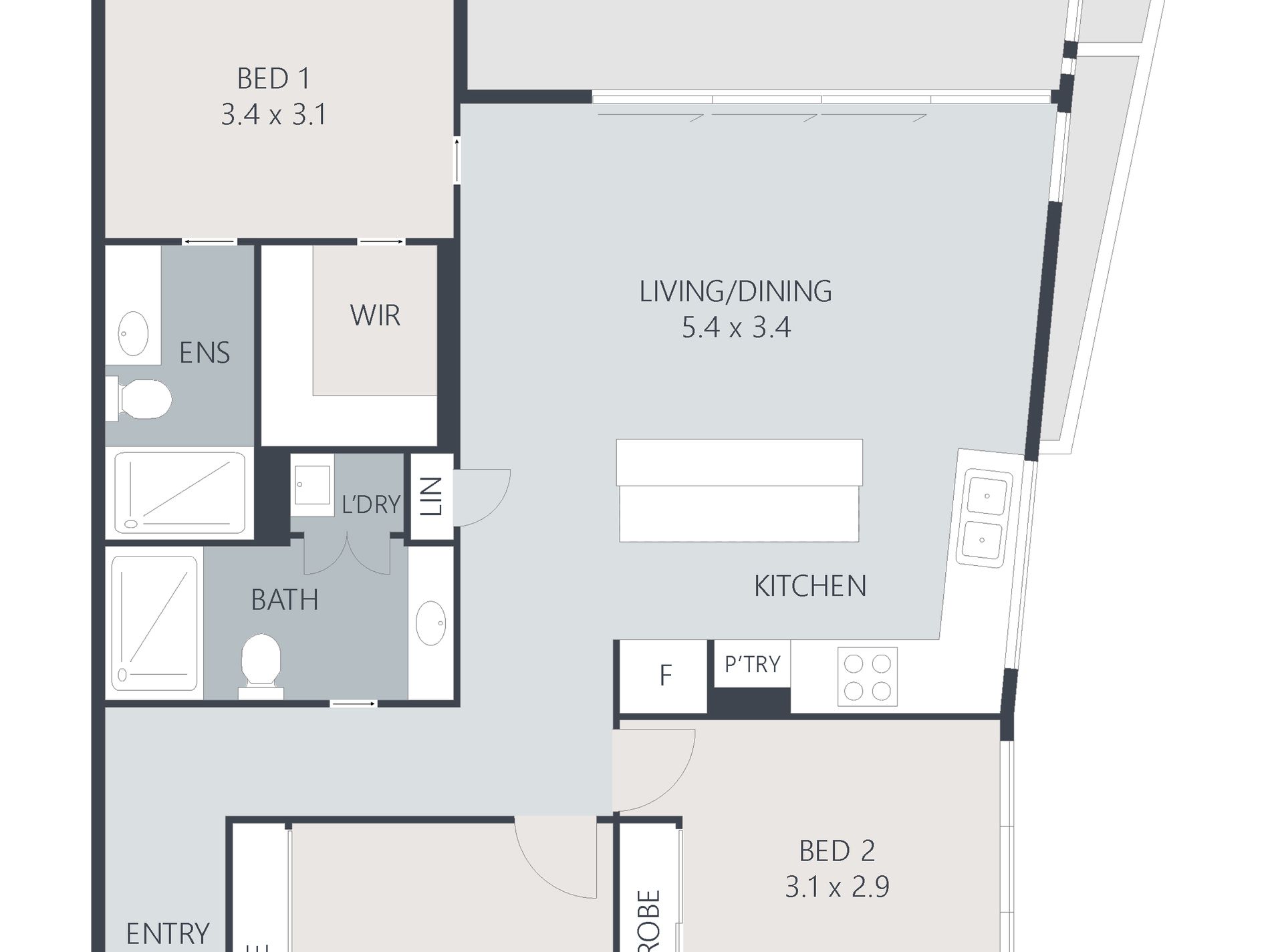 502 / 71 First Avenue, Mooloolaba Floor Plan