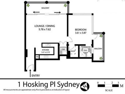 1603 / 1 Hosking Place, Sydney