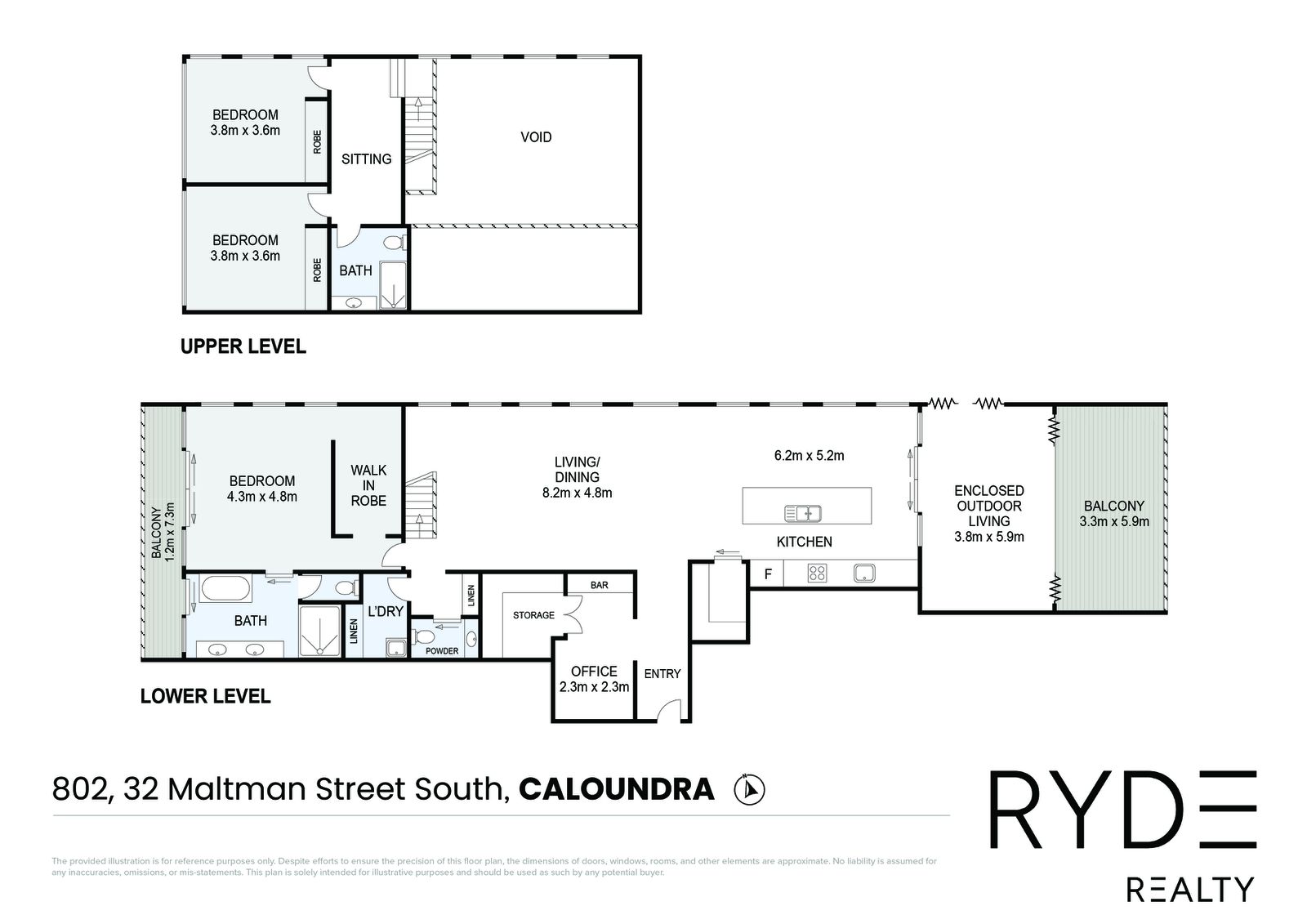 Floorplan, 802/31 Maltman Street, Kings Beach