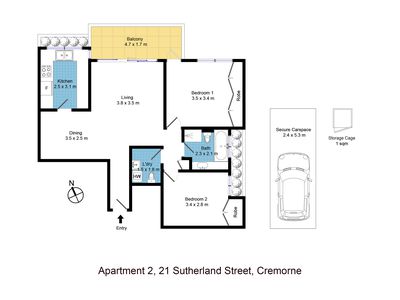 2 / 21 Sutherland Street, Cremorne