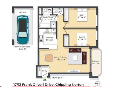 17 / 12 Frank Oliveri Drive, Chipping Norton