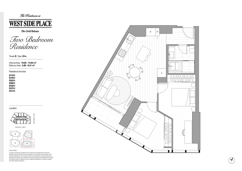 Tower D 2Bed 1Bath / 648 Lonsdale Street, Melbourne