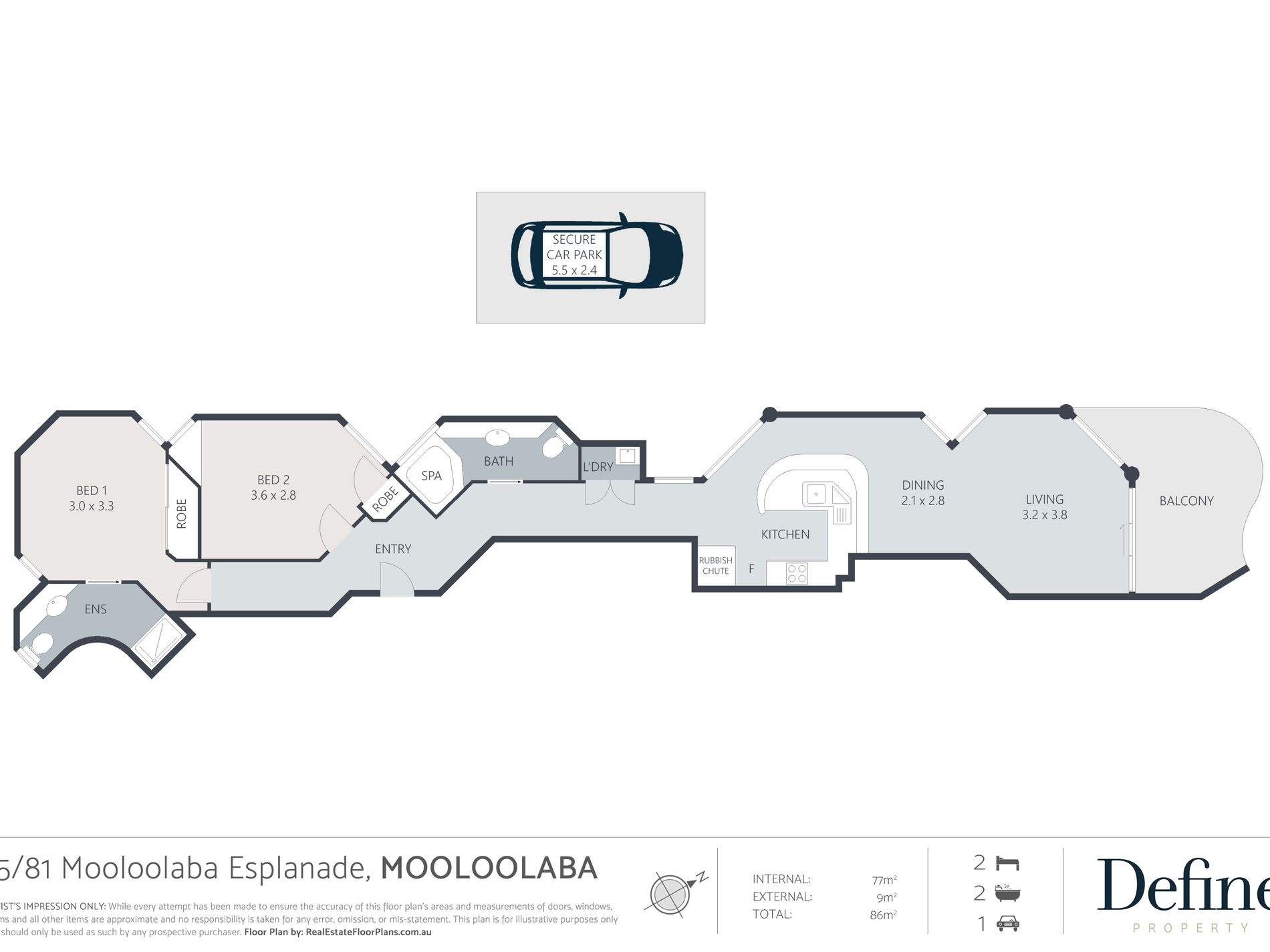 15 / 81 Mooloolaba Esplanade, Mooloolaba Floor Plan