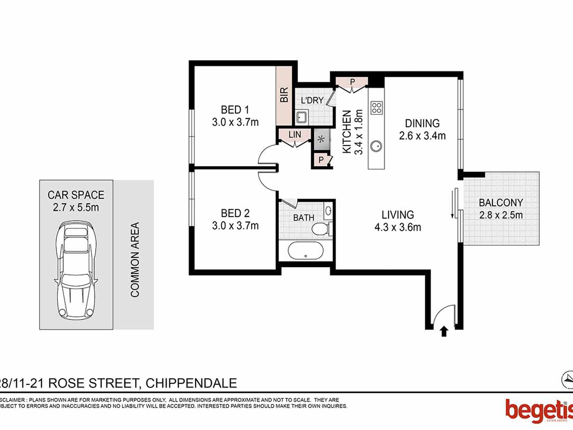Unit 28 / 11-21 Rose Street, Chippendale