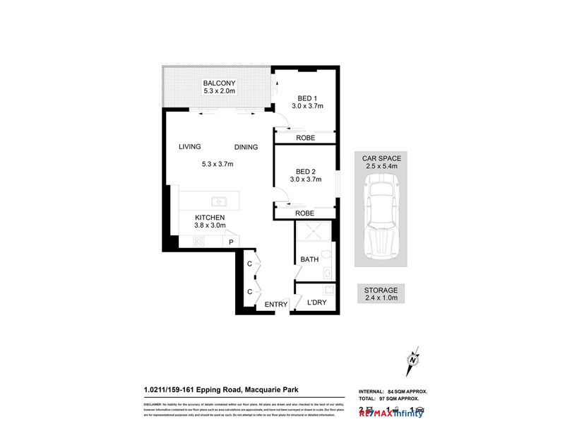 211 / 159 -161 Epping Road, Macquarie Park Floor Plan