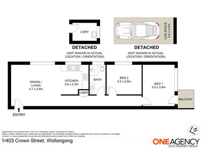 1 / 403 Crown Street, Wollongong