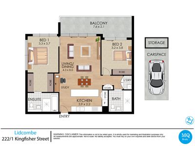 222 / 1 Kingfisher Street, Lidcombe