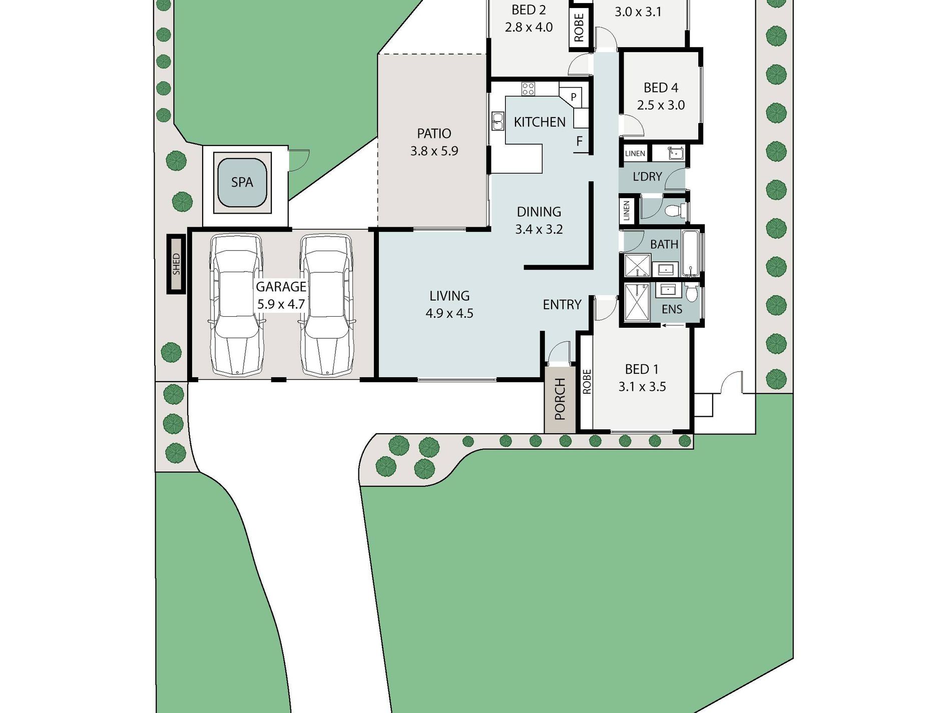 9 Pandor Court, Buderim Floor Plan