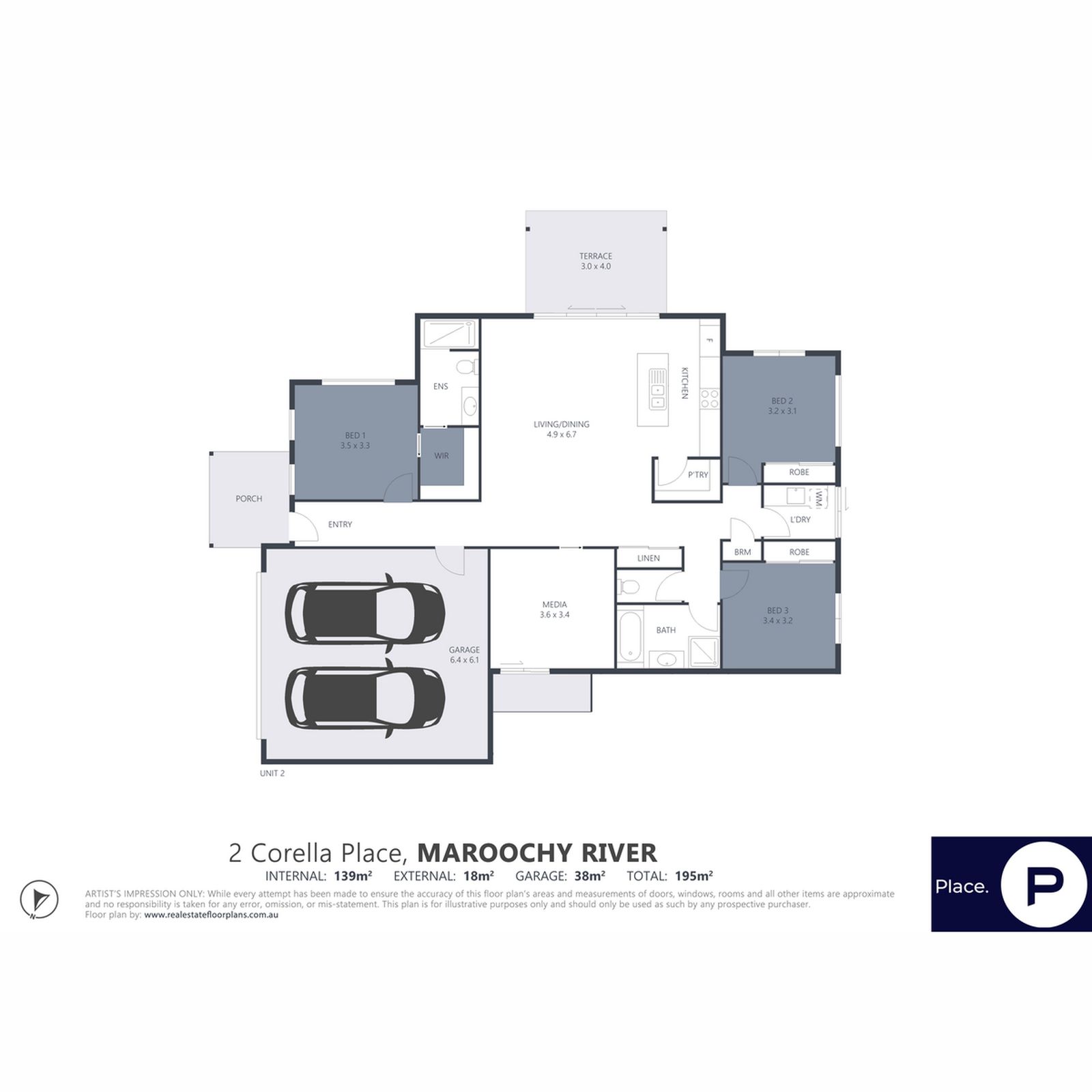 Floorplan, 2 Corella Place, Maroochy River