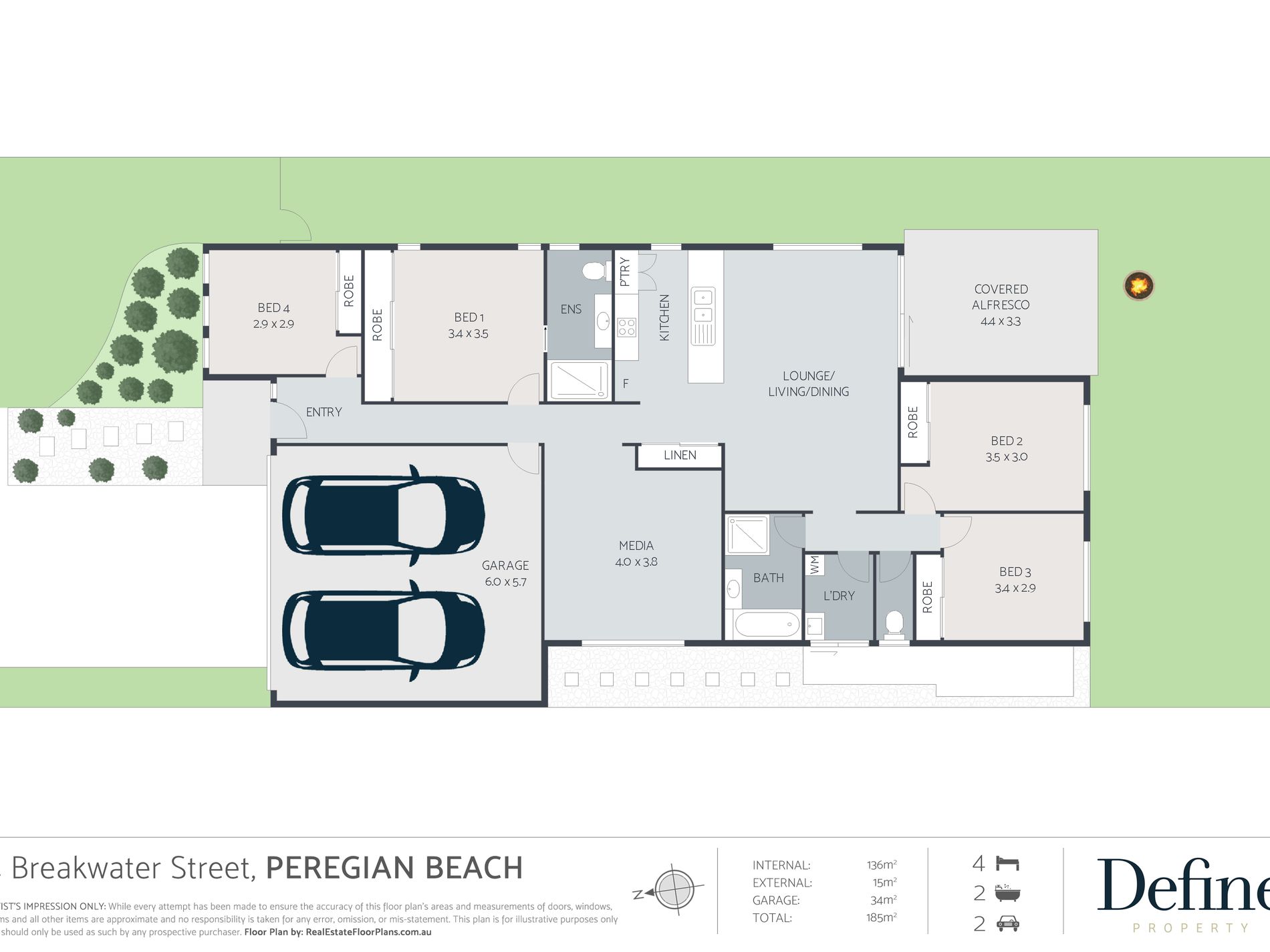 4 Breakwater Street, Peregian Beach Floor Plan