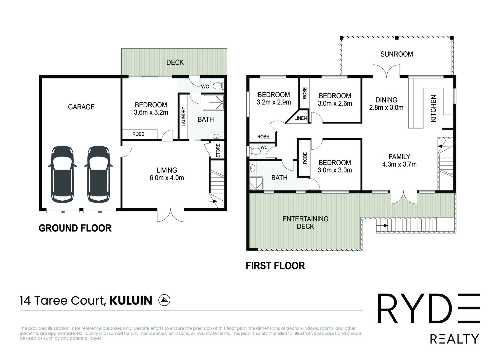 Floorplan, 14 Taree Court, Kuluin