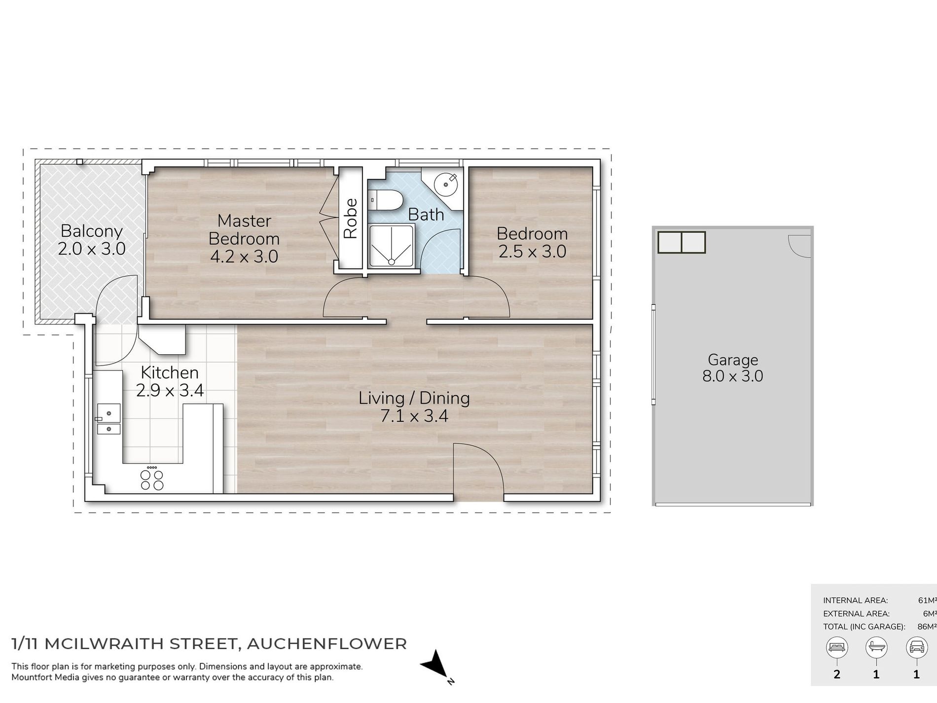 1 / 11 Mcilwraith Street, Auchenflower