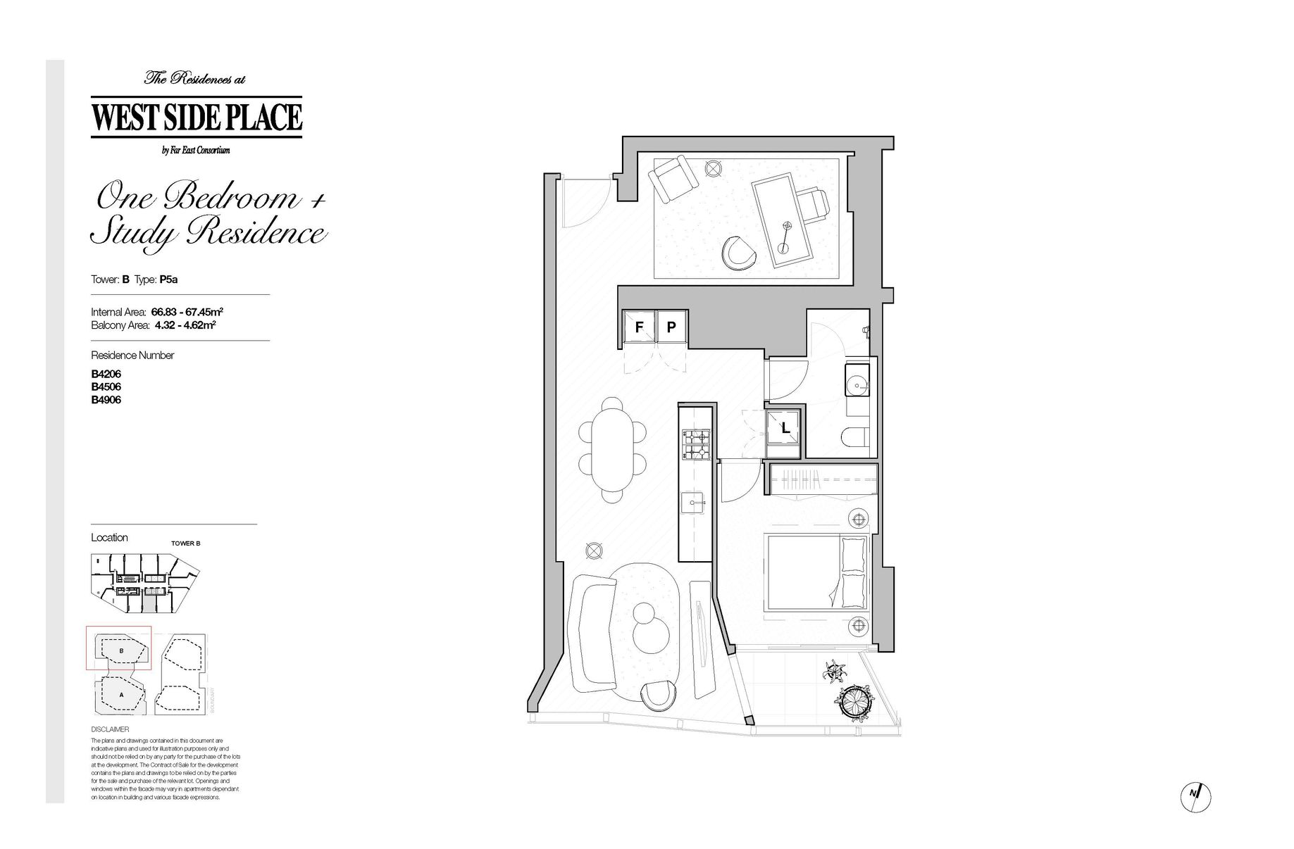 Tower B 1Bed+Study / 639 Little Lonsdale Street, Melbourne