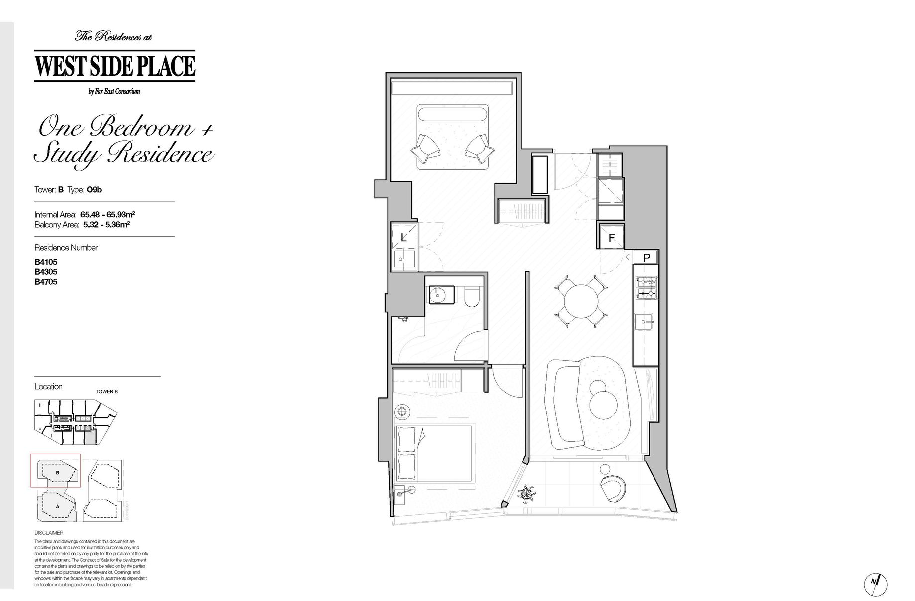 Tower B 1Bed+Study / 639 Little Lonsdale Street, Melbourne