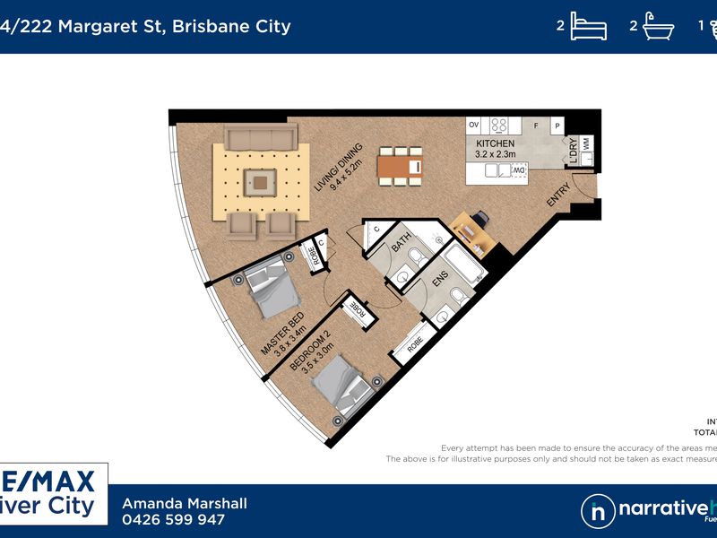 4914 / 222 Margaret Street, Brisbane City Floor Plan