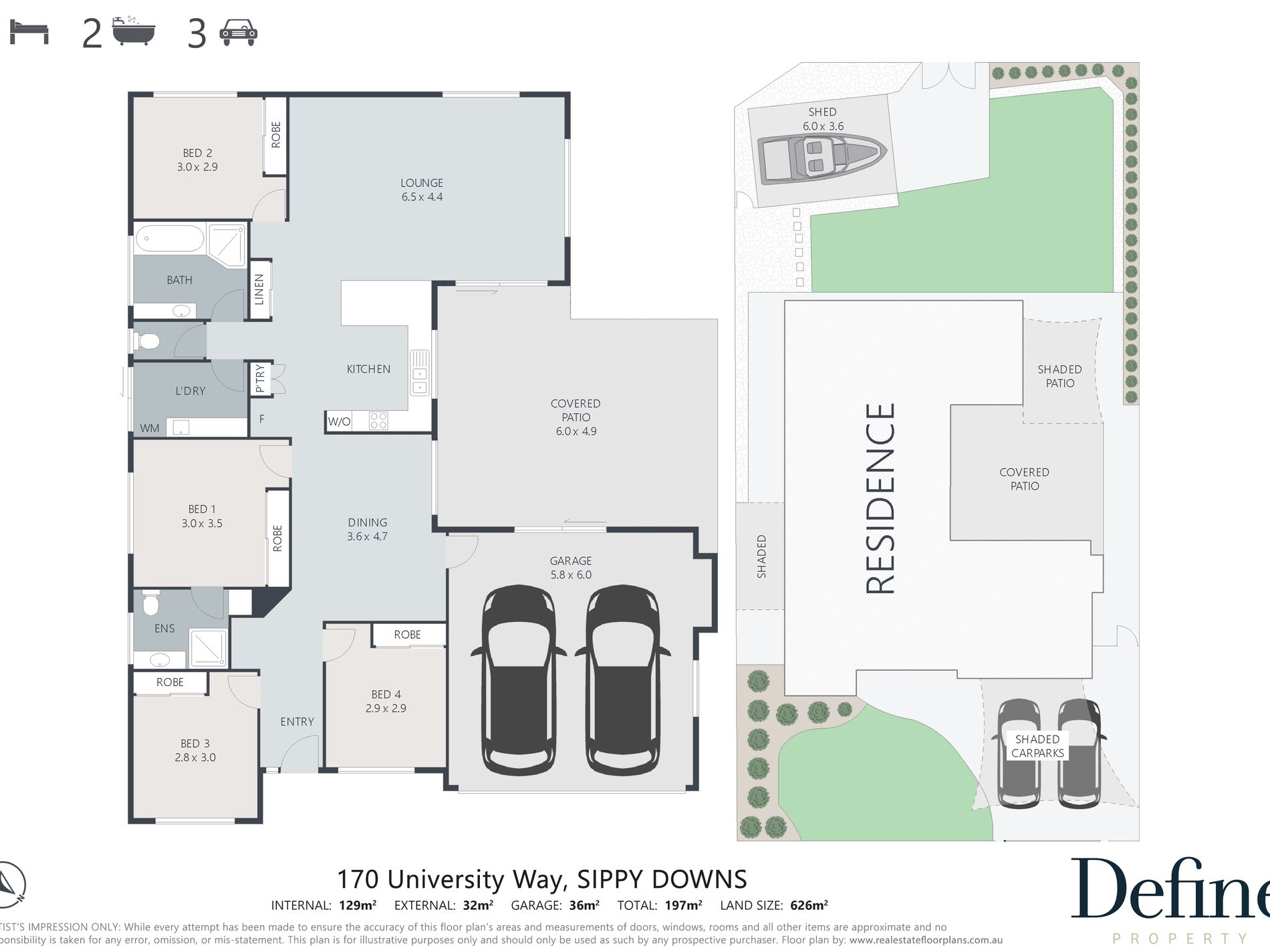 170 University Way, Sippy Downs Floor Plan