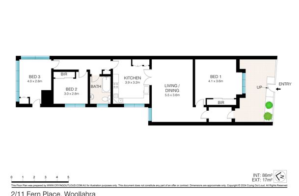 Unit 2 / 11 Fern Place, Woollahra