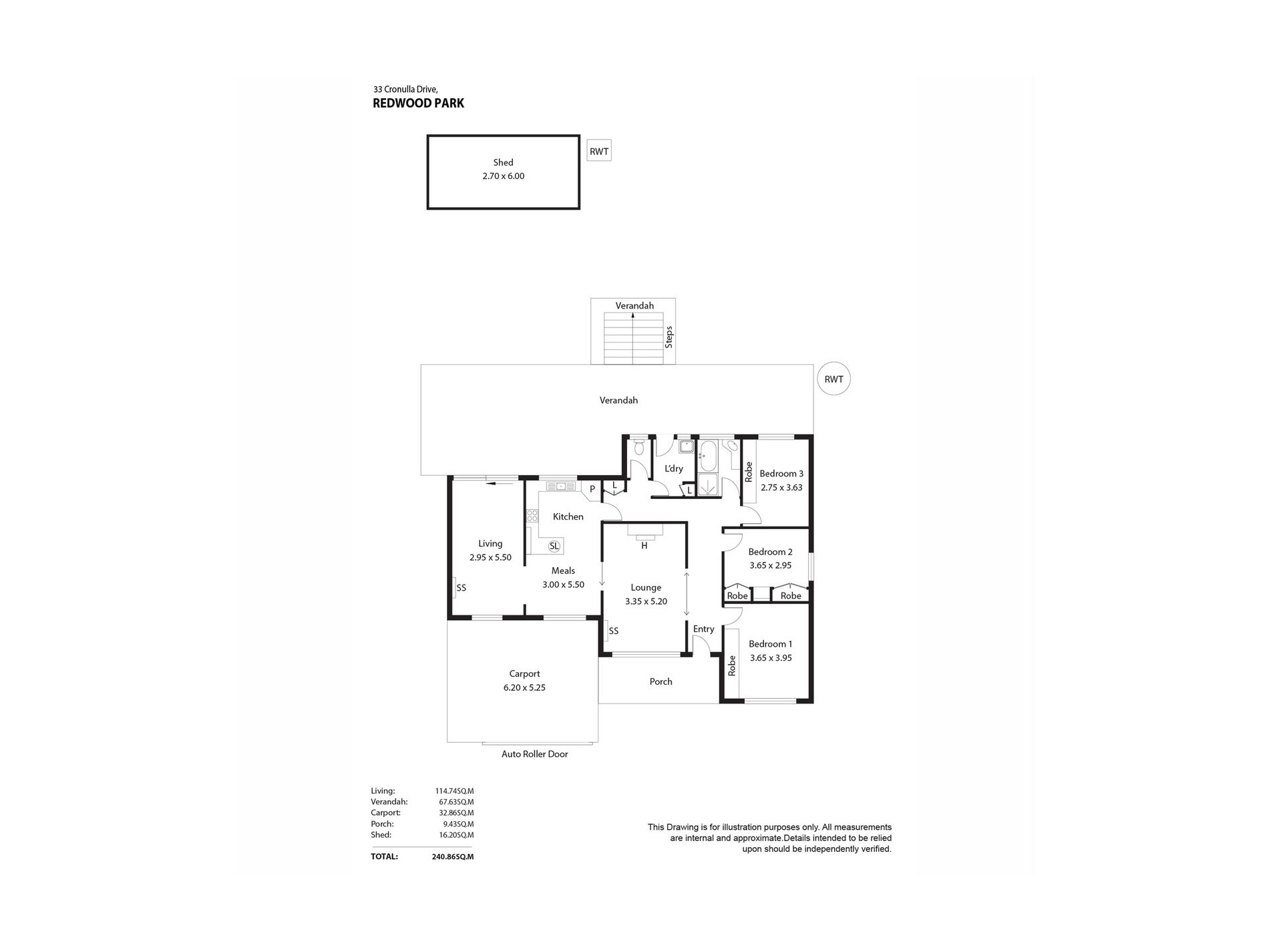 33 Cronulla Drive, Redwood Park Floor Plan